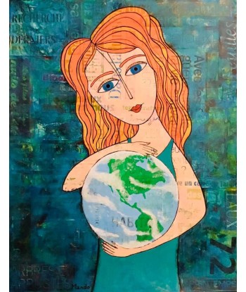 MANDO - Heal the world (tableau, technique mixte / Papier) prix pour 