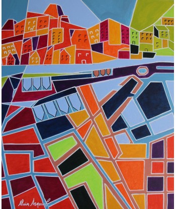 ARNOUIL Alain - In the city (tableau, Acrylique / toile) Profitez des Offres !