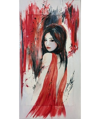 CHRISTY - Arrogance Elégance (tableau, encre et aquarelle / papier marouflé sur toile) Jusqu'à 80% De Réduction