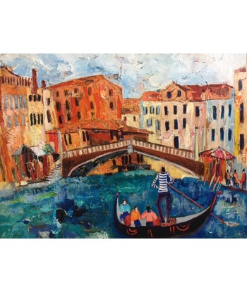 RAFENBERG Catherine : Venise 2 (Tableau acrylique sur toile ) pas cher