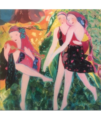 RAFENBERG Catherine : Danse (Tableau acrylique sur toile ) s'inspire de l'anatomie humaine