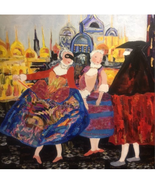 RAFENBERG Catherine : Carnaval (Tableau acrylique sur toile ) ou a consommer sur place