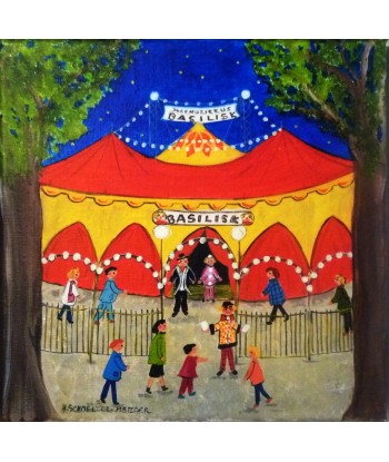 SCHMELZER Heidi - Le cirque (tableau, Acrylique / toile) Les magasins à Paris