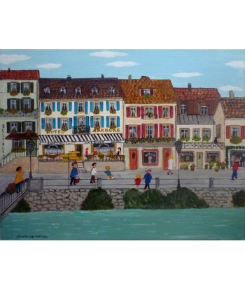 SCHMELZER Heidi - Petite ville (tableau, Acrylique / toile) s'inspire de l'anatomie humaine