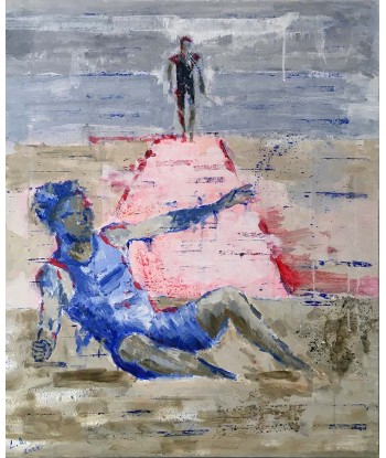 LANZI  Arno : Athletisme 2 (Tableau, acrylique sur toile) plus qu'un jeu 