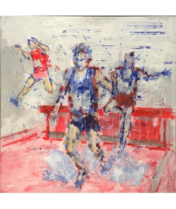 LANZI  Arno : Athletisme 7 (Tableau, acrylique sur toile) la livraison gratuite