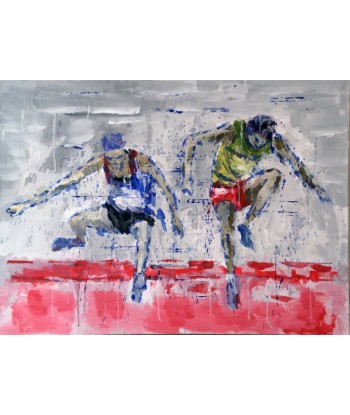 LANZI  Arno : Athletisme 5 (Tableau, acrylique sur toile) paiement sécurisé