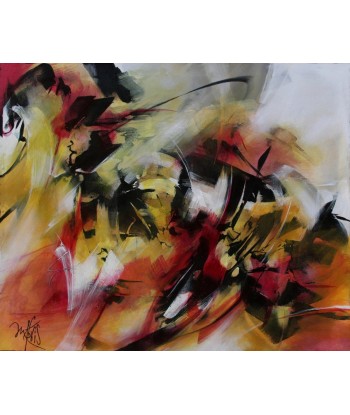 MABRIS -  Conciliabule des Oiseaux  - acrylique sur toile pas cheres