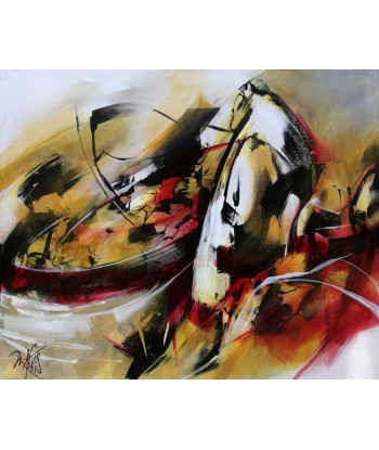 MABRIS -   L’Or des Terres Rouges  - acrylique sur toile s'inspire de l'anatomie humaine