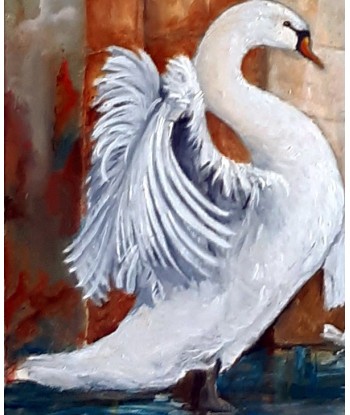 FEITUSSI Bruno - Le cygne d'Antalya (tableau, Huile / toile) l'évolution des habitudes 