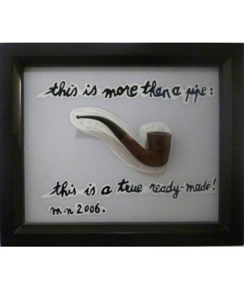 NARBONNE Michel - This is more than a pipe (collages / toile) est présent 