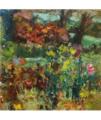 Ellen GEERTS : Jardin 1 - Cosmea (Tableau, huile sur bois) soldes