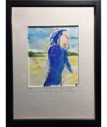 COLOMÈS Didier - Je rêve de choses qui n'ont jamais existé... (tableau, Acrylique / papier) en stock