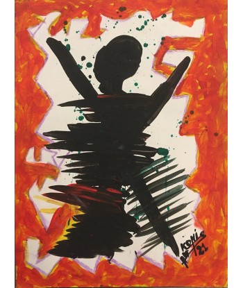 KONI - Danse (Peinture, Acrylique / papier) en stock