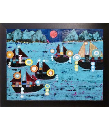 AL COURTY - Parade navale (Peinture, Huile / toile) soldes