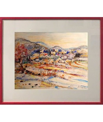 Patrice LAYRE - Neige en Cévennes (tableau, Peinture Aquarelle) votre restaurant rapide dans 