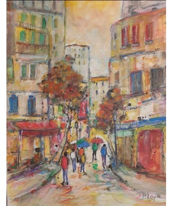 Patrice LAYRE - Coin de rue (tableau, Peinture Aquarelle) plus qu'un jeu 