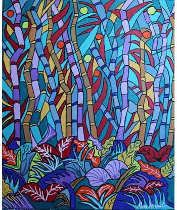 ARNOUIL Alain - Jungle (tableau, peinture Acrylique / toile) pas cher 