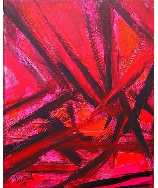 INGRID - Abstrait 2 (tableau, Acrylique / toile) Fin de série