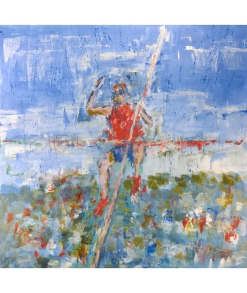 LANZI  Arno : Olympiades 14 (Tableau, acrylique sur toile) la chaussure