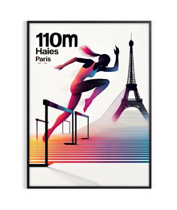 110 Mètres Haies Paris Poster rembourrage situé sous