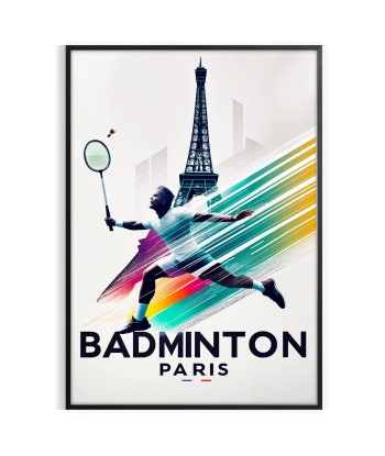 Affiche Badminton Paris pas cher 