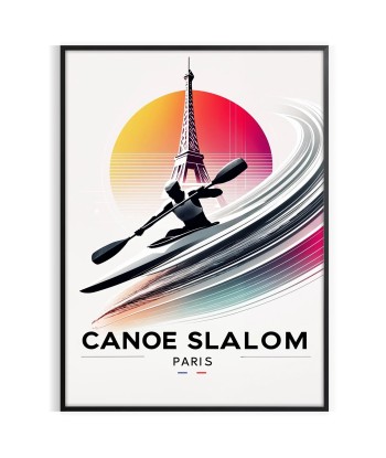 Affiche Slalom Canoë Paris Livraison rapide