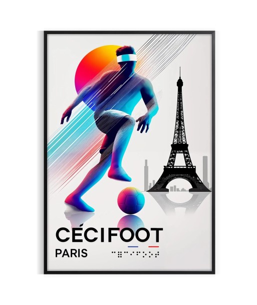 Affiche Cécifoot Paris acheter