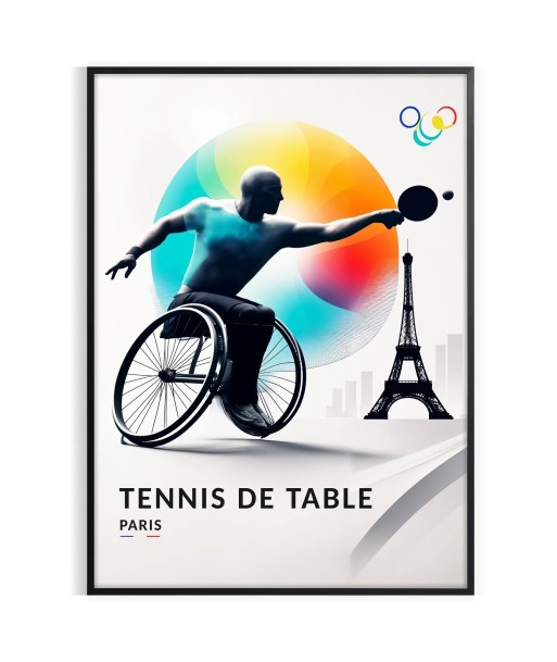 Para Tennis De Table Paris Poster livraison gratuite