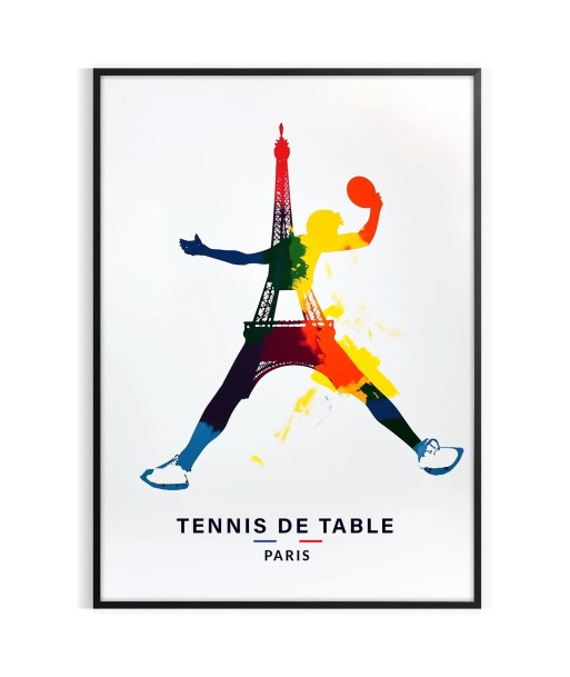 Tennis De Table 2 Paris Poster en ligne des produits 