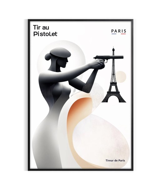 Affiche Tir Pistolet Paris shop