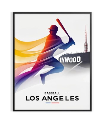 Affiche Baseball Los Angeles soldes