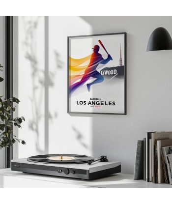 Affiche Baseball Los Angeles soldes