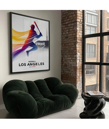 Affiche Baseball Los Angeles soldes