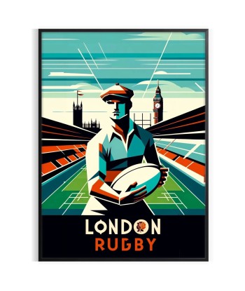 Affiche Rugby Londres l'évolution des habitudes 