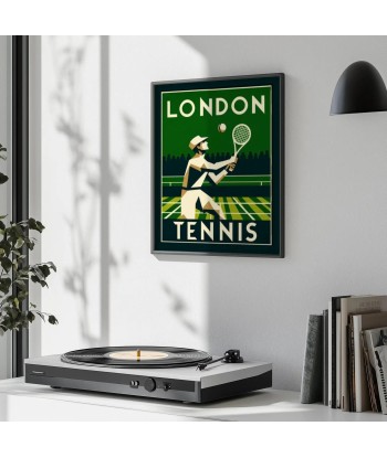 Affiche Du Tournoi Tennis Londres 7 en linge