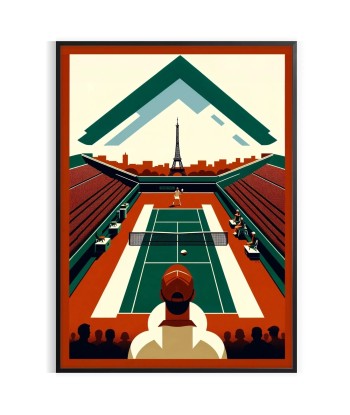 Affiche Paris Tennis 6 pas cher 