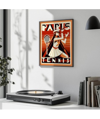 Affiche de Paris Tennis 5 en linge