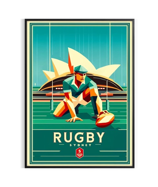 Affiche Rugby Sydney Amélioration de cerveau avec