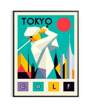 Affiche Golf Tokyo ou a consommer sur place